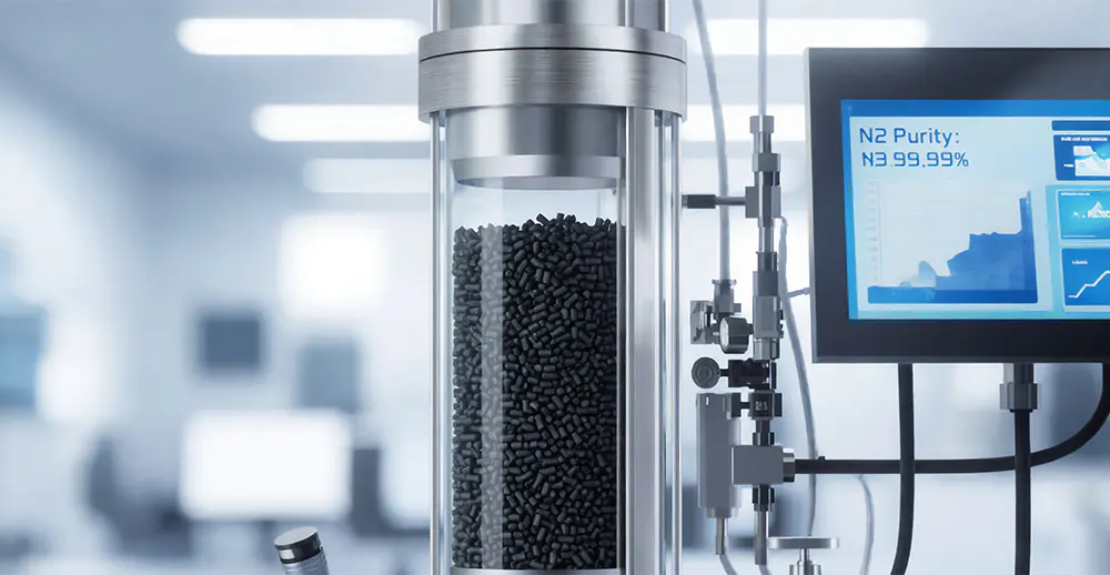 Draaggas voor laboratoriuminstrumenten